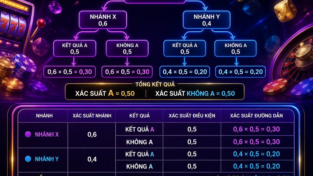 Giải mã nhánh kết quả: xác suất có điều kiện trong trò chơi sin88 được hiểu thế nào?